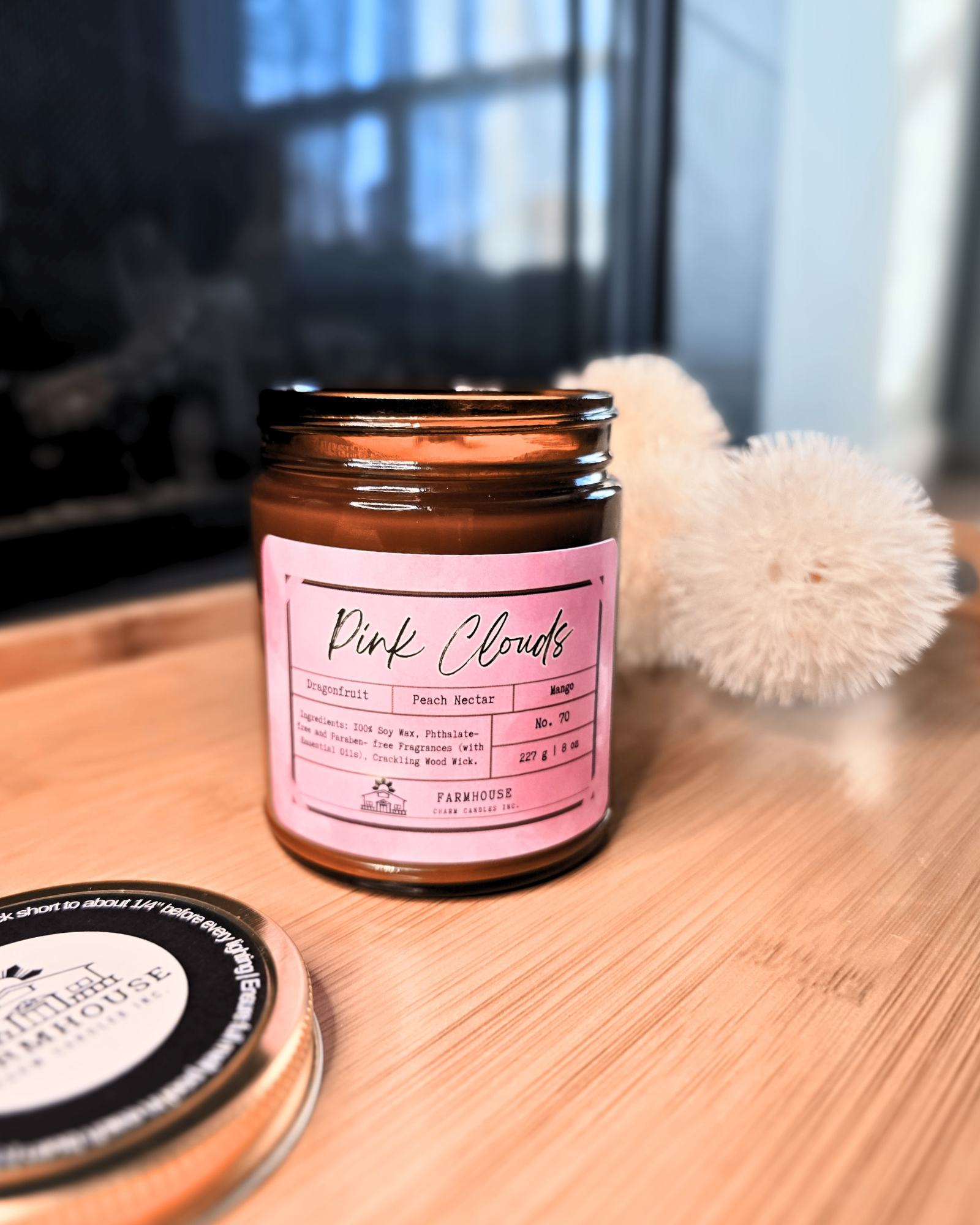 A luscious blend of juicy dragonfruit, sweet peach nectar, and tropical mango. Inspired by the soft hues of pink skies at dawn, this scent is your daily reminder to savor life’s sweetest moments and let your imagination take flight.
www.farmhousecharmcandles.com